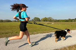 FITLY Running Belt + Dog Leash - BLACK