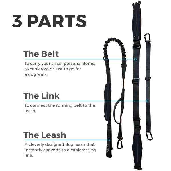 FITLY Running Belt Dog Leash 9055389614375