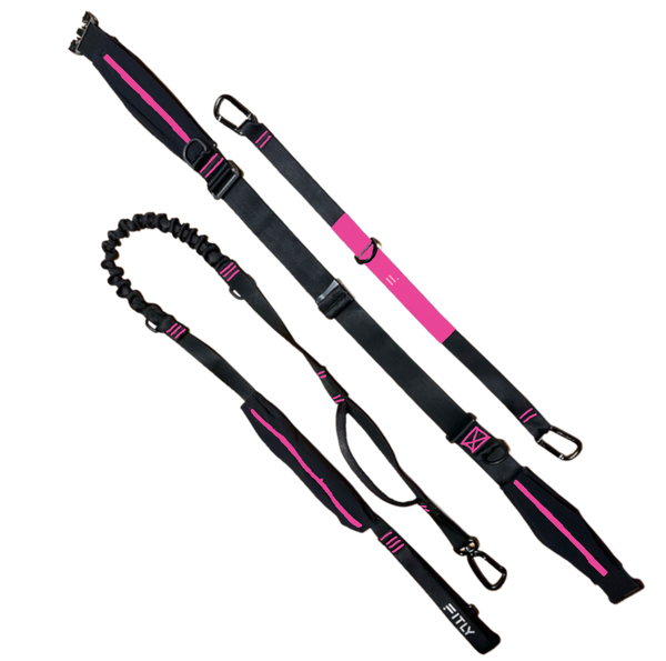 FITLY Running Belt + Dog Leash - PINK - FITLY